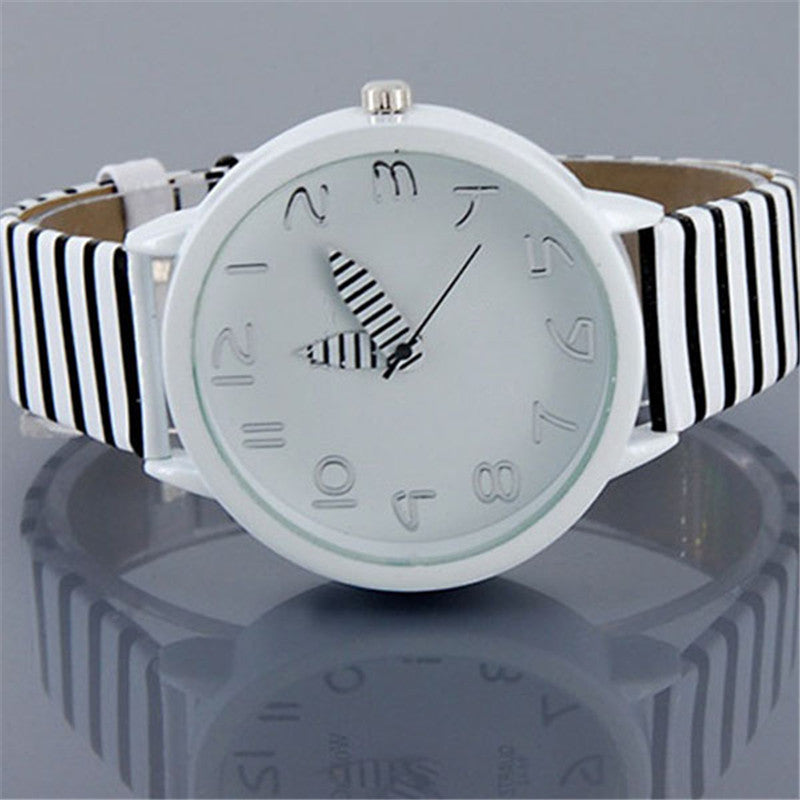 Creative Design Women's Quartz Watch Casual Zebra Stripes ww-b