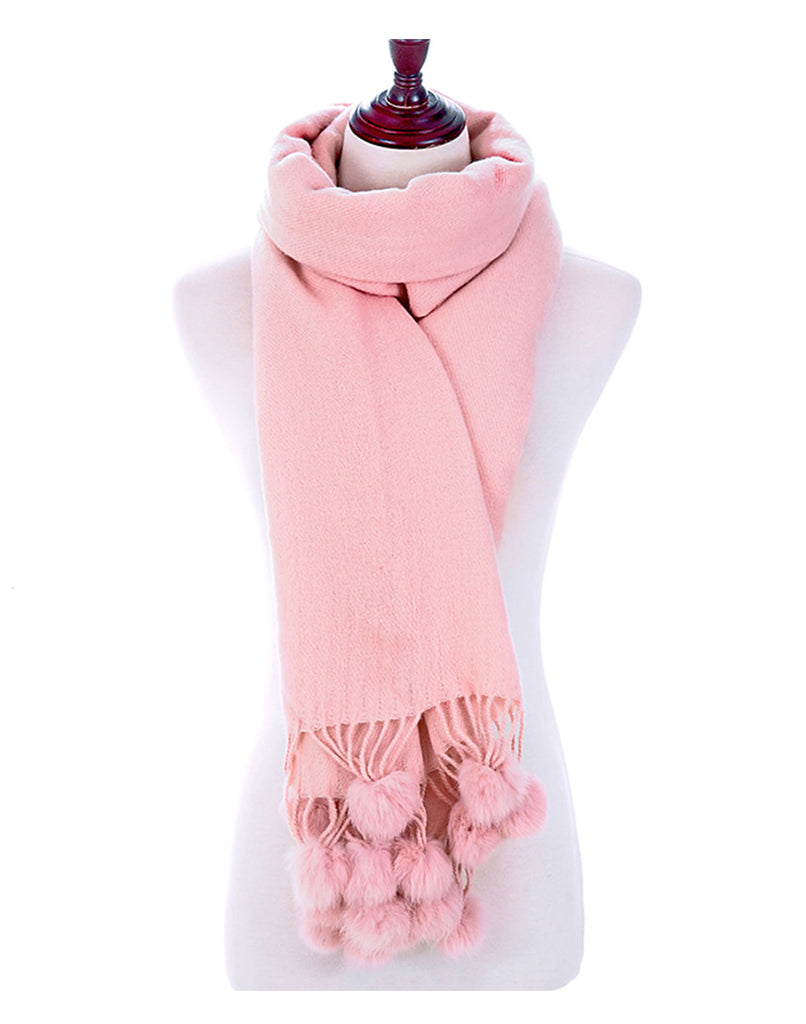 New Fashion Pom Pom Design Winter Scarves For Women