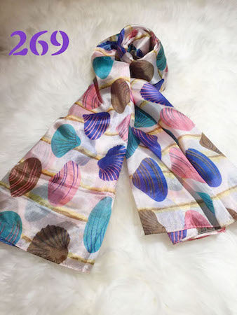 Pure Natural 100% Silk Long Scarves in New Design Pattern