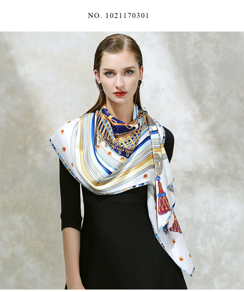 New Top Quality Pure Silk 106*106 Square Scarves