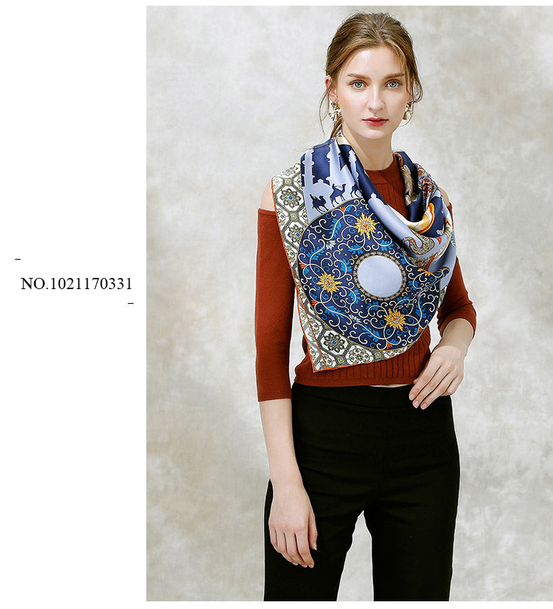 New Arrival 100% Silk Square Scarves