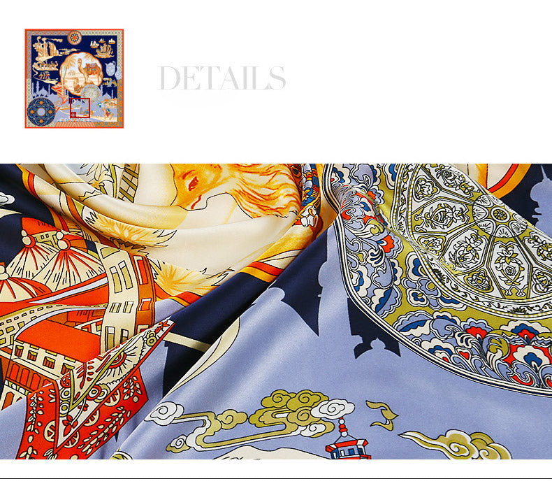 New Arrival 100% Silk Square Scarves