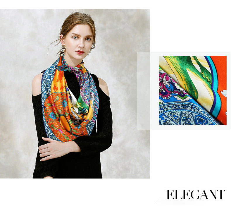 New Arrival 100% Silk Square Scarves