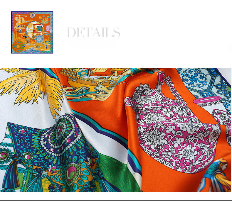 New Arrival 100% Silk Square Scarves