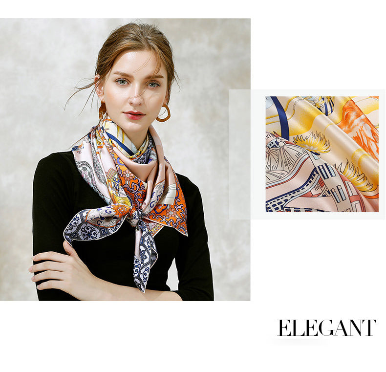 New Arrival 100% Silk Square Scarves