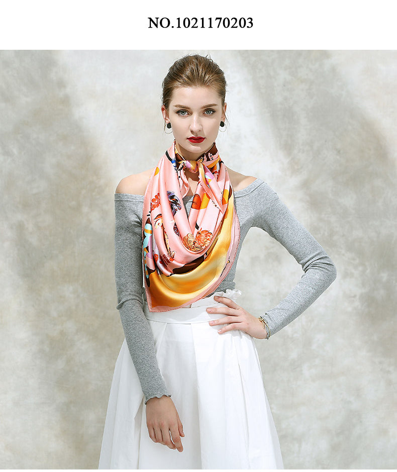 Autumn New Arrival, 16m/m Thick Pure Silk Satin Scarves