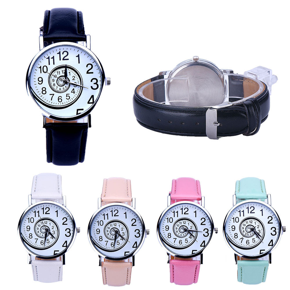 Creative Swirl Design Quartz Watch For Women