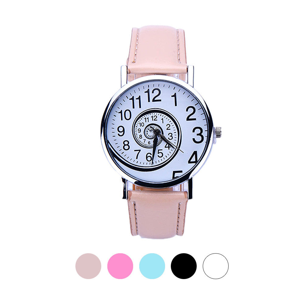 Creative Swirl Design Quartz Watch For Women