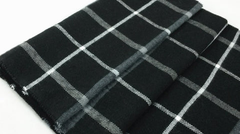 Wool Plaid Cashmere Thermal Unisex Scarves