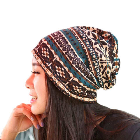 Knitted Woolen High Quality Dual Scarf & Beanie Hats For Women