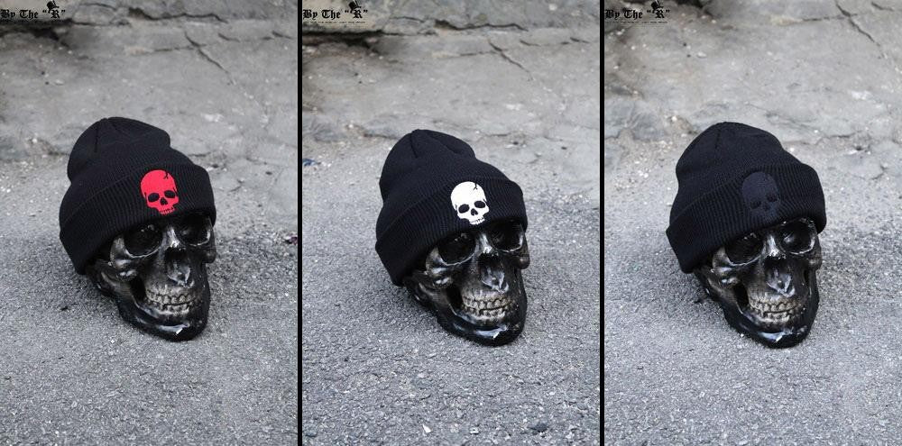 Hot Selling Unisex Hats Acrylic Knit Winter Skull Style Skullies & Beanies in 3 Colors Cap