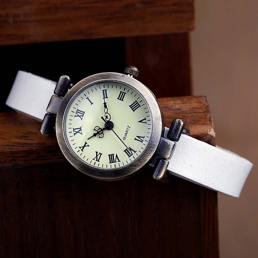 8 Classic Vintage Leather Band Dress Watches ww-d