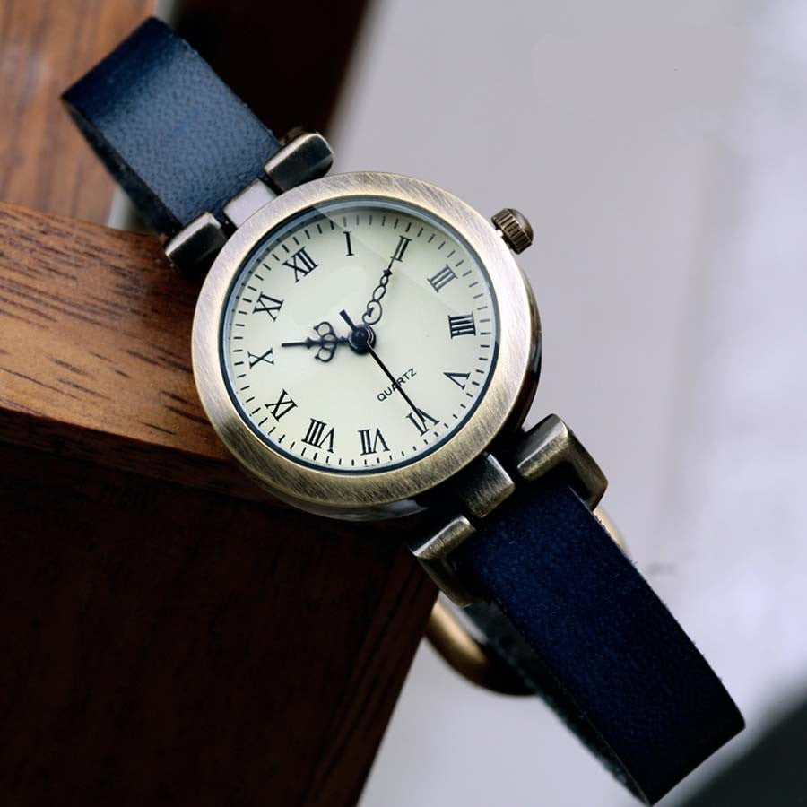 8 Classic Vintage Leather Band Dress Watches ww-d