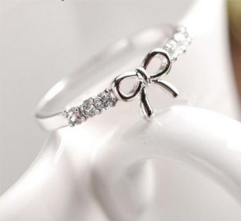 Elegant Jewelry Bow Ring wr-