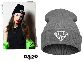 Printed 'Diamond, VOGUE & BAD HAIR DAY' Knitted Women Hats