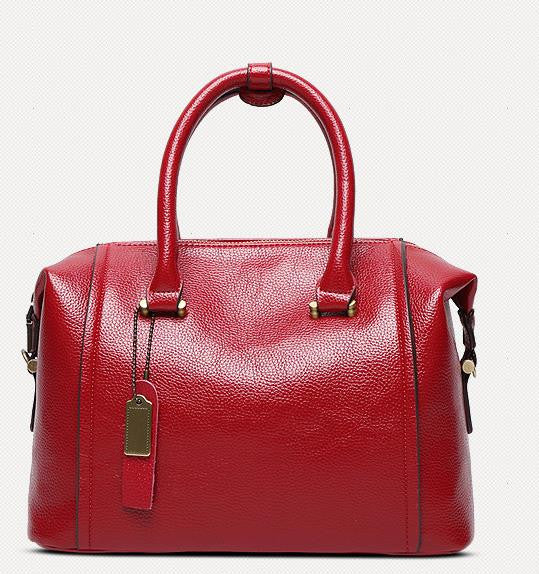 4 Colors Genuine Leather Tote Handbags